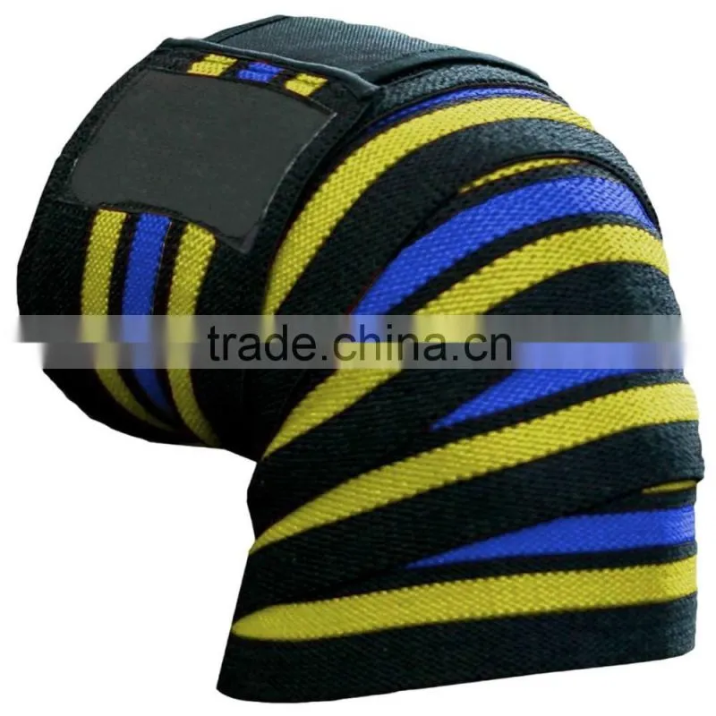Elastic Knee Wraps/Super Heavy New design High Quality Weightlifting Knee Wraps