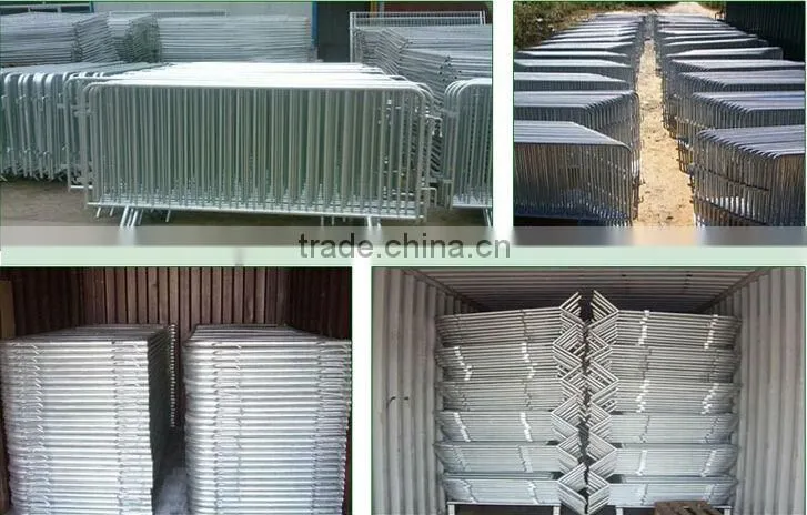Metal crowd control fence