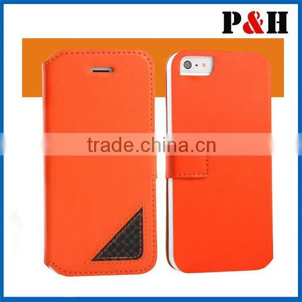 Factory 2015 newest fashion design PU skin and Microfibre mobile phone cases for iphone 6 cover