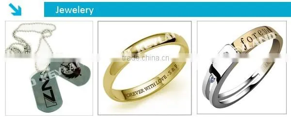 fiber laser machine to mark metal gifts with names and logos