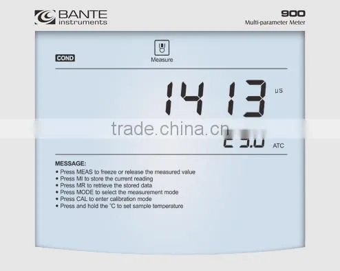 Bante900 Multifunction Water Quality Meter (Containing the 9 measurement modes)