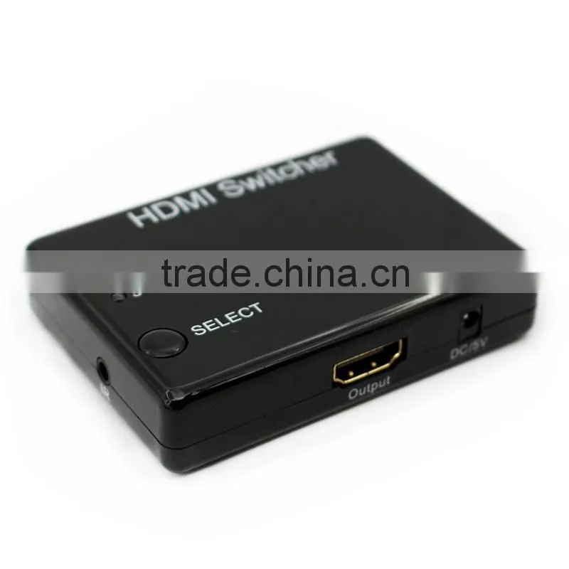 3 in 1 out ir remote mini HDMI switch
