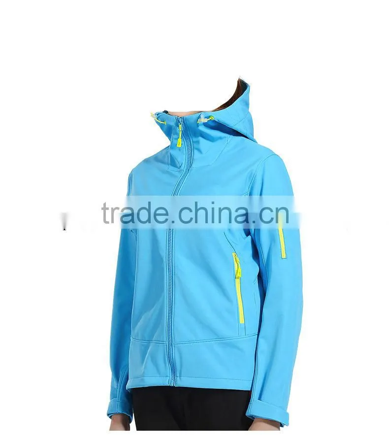 Autumn 100% Polyester Waterproof Womens outdoor fleece women jacket soft shell