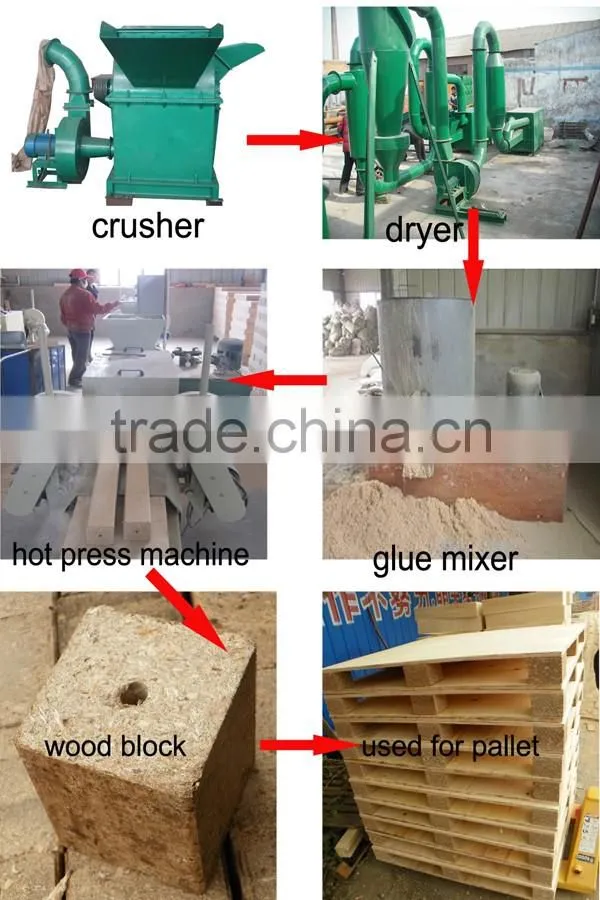strong bearing capacity wood pallet chipper