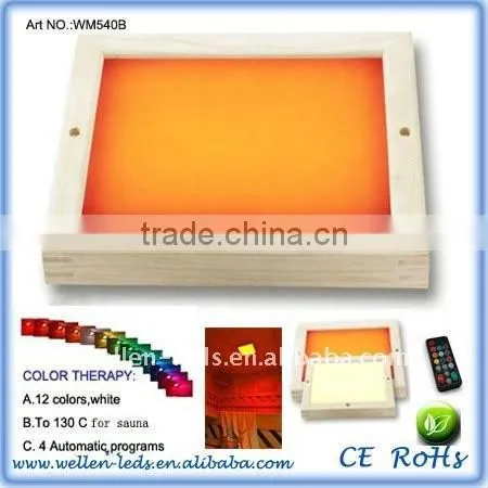 color led sauna light
