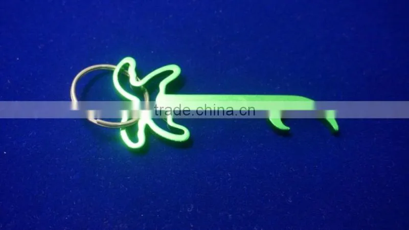 Palm tree superlight hollow zinc alloy bottle opener keychain
