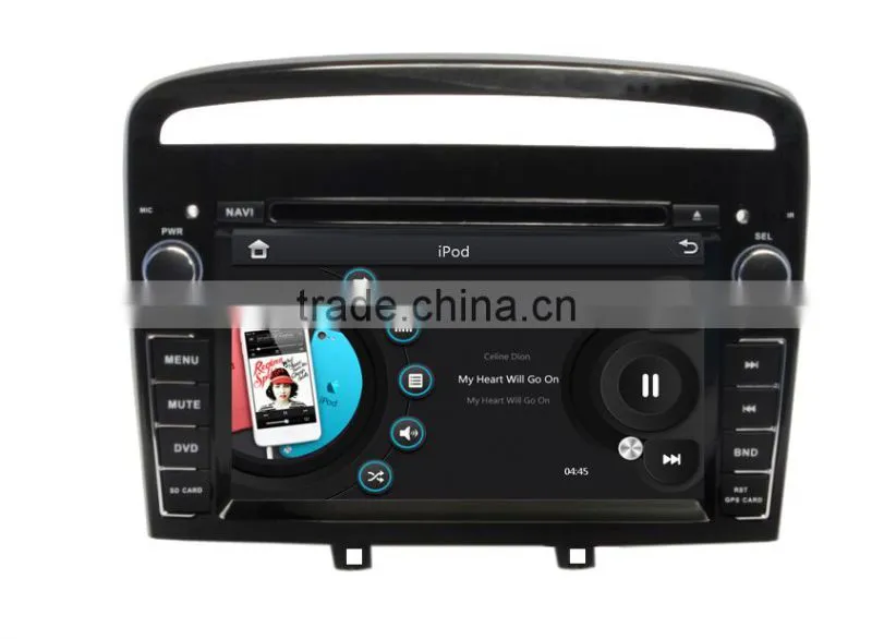 ZESTECH China Factory OEM ODM car CD player for Peugeot 408 Car dvd gps player