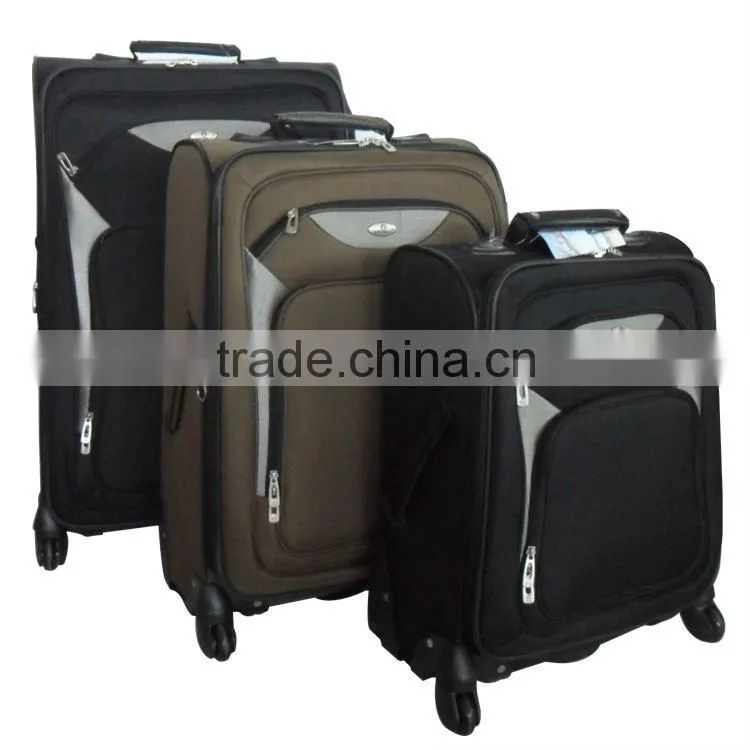 2014 china factory trolley case Fashion Soft easy carrying travel luggage sets/unique luggage sets/vintage luggage sets