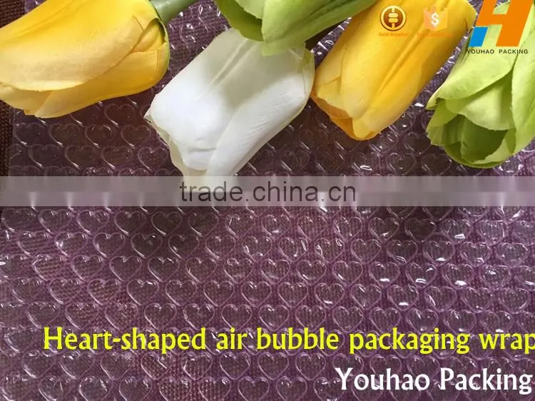 Factory directly sale high quality New Arrival Heart-shaped Air Bubble Packaging Wrap