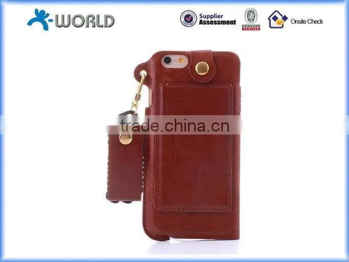 Muilt-function Ultrathin Leather Full Window Case for iPhone 6S with Card Slot and Stand