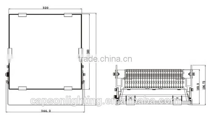 CE RoSH 5years 200w cob 200w watt led flood light
