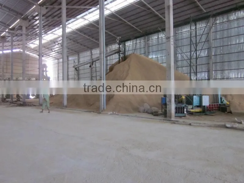 Pellet made of rice husk for fuel burning