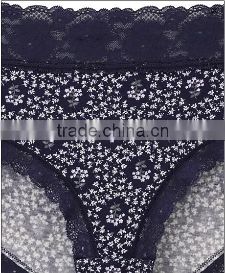 stylish printed women cotton underwear high cut hipster panties