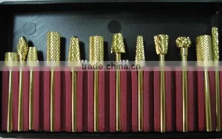 YIWU Pop-Selling Uesable Golden Electric Nail Drill Bits for Nail drill Machine
