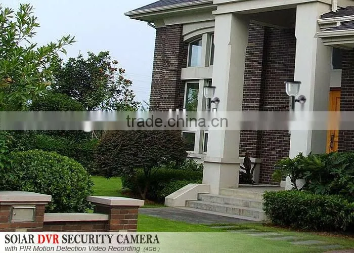 Best price new LED lamp and hidden PIR camera DVR street garden front lighting and monitor camera