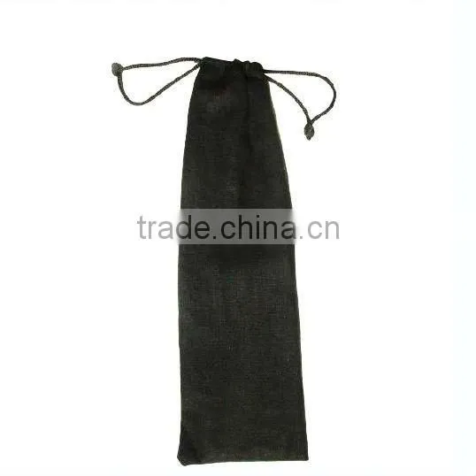 black flocking logo printing fan bag
