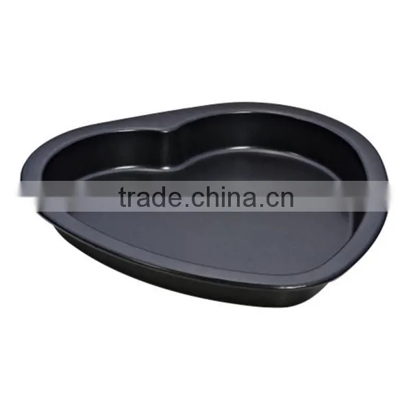 non-stick carbon steel heart shape cake mold