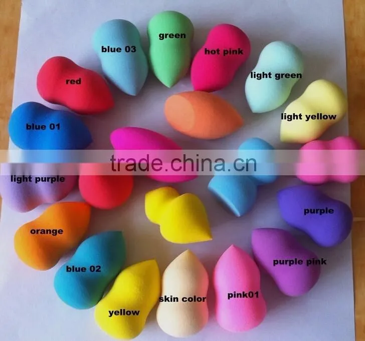 Certified skin-friendly custom size & color private label makeup sponge with fresh stock