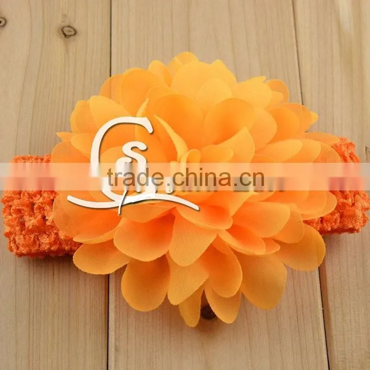 Bohemian Style Flower Rope Elastic Hair Band for Women / NEW grosgrain ribbon Baby Headbands Boutique flower