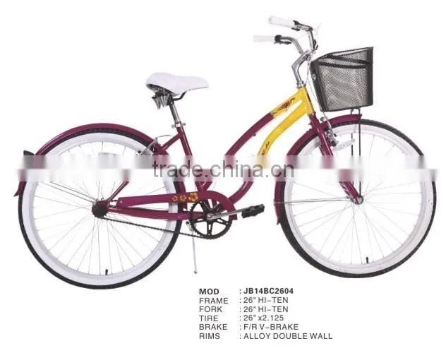 26 Inch Beach Cruiser Bike For Lady or Girls