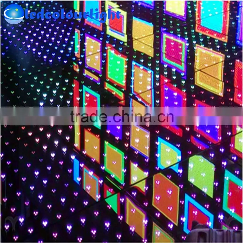 2015 hot style DMX512 RGB LED dance floor light for club bar stage/DMX LED panel light for holiday lighting