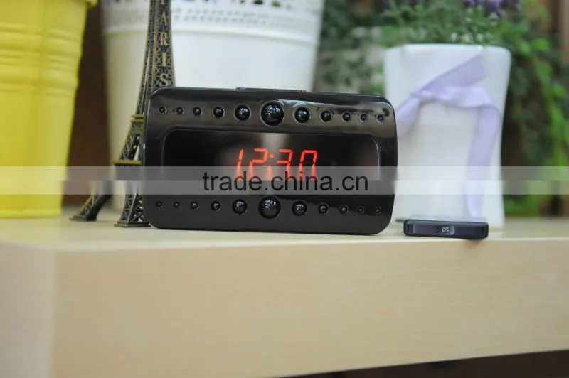1080P Digital Alarm Clock IR Night Vision Camera Remote Control camera dvr