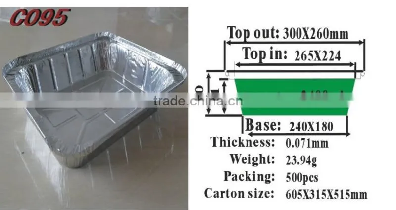 large aluminum foil pan C095