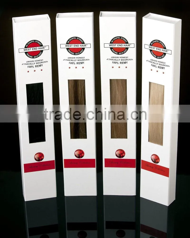 personalized luxury Top Quality Custom Hair Box With PVC Window