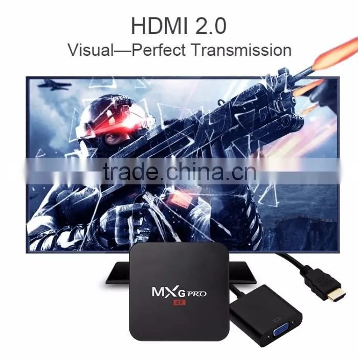 Best price MXG Pro 4k Amlogic S905 Quad Core TV BOX Andorid 5.1 tv box MxG
