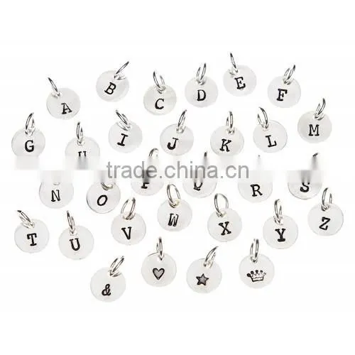 Unique Fashion Necklace Alphabet Pendant Designs /Letter Pendant/Silver Necklace