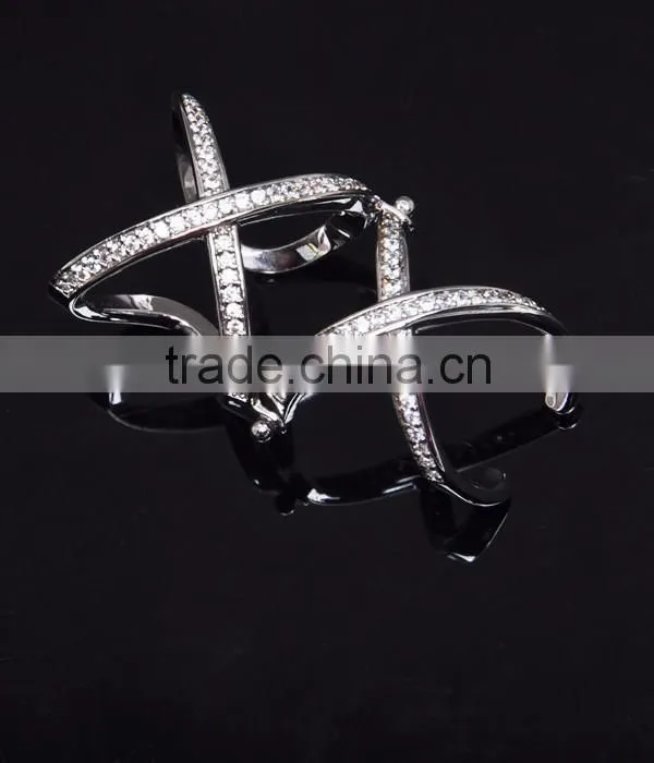 Fashion New Model Silver Ring Wedding Ladies Gold Finger Ring