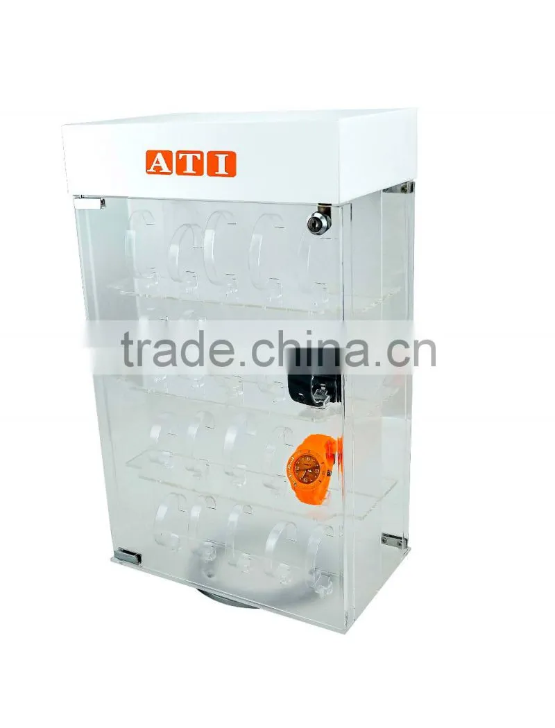 Hongkong ATI electronic watch you must like clear acrylic watch display stand