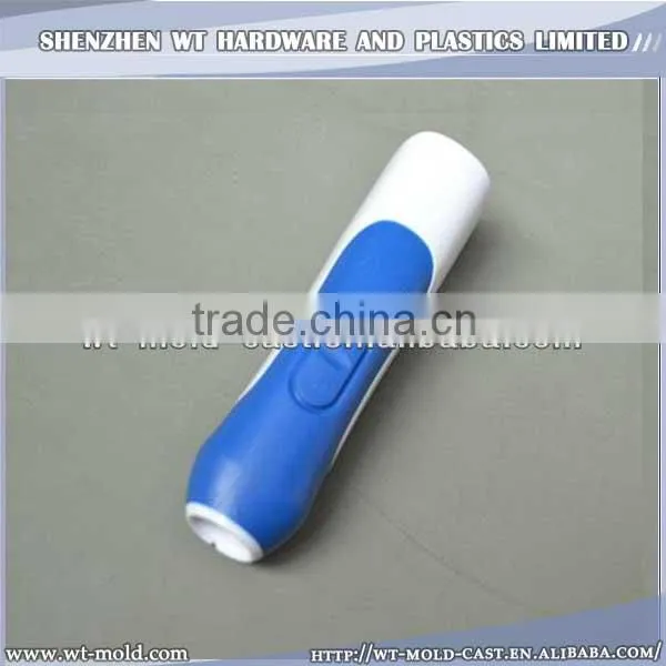 PC+ABS/TPR handle double color plastic injection mold for electric toothbrush