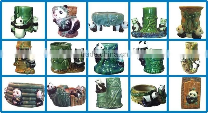 Chinese ceramic flower pot glazed flowerpot planter for garden ornamental decoration
