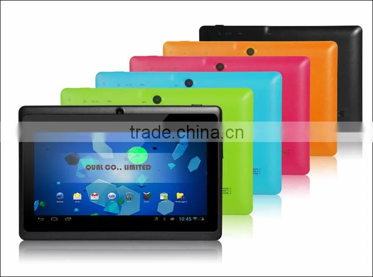 7 inch Real 1800mah Battery tablet computers Q88 Dual Core 512M 4G with latest Android 4.4