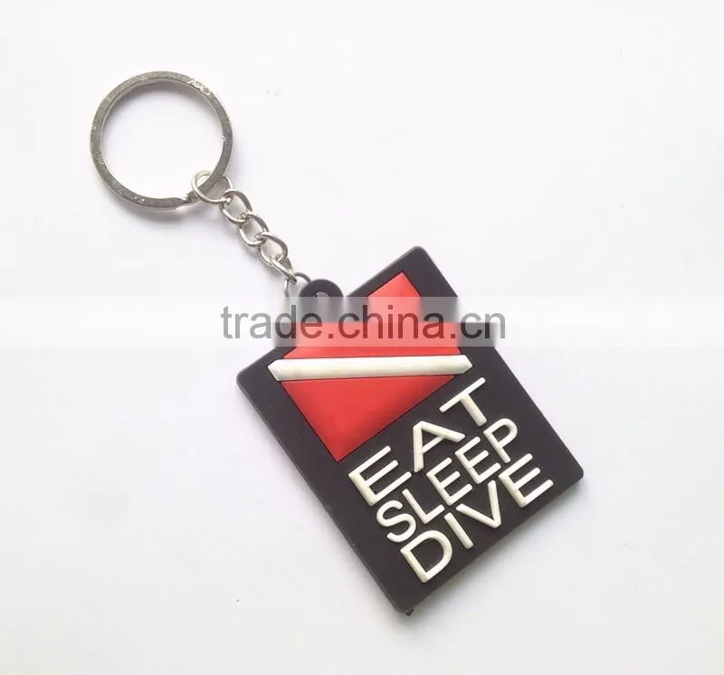 2016 Newest OME High Quality Plastic Promotional Gift PVC Key Chain