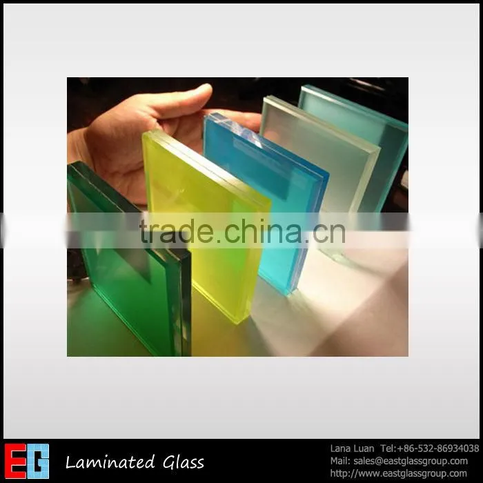 Hot 3-19mm Clear and Colored Laminated Glass