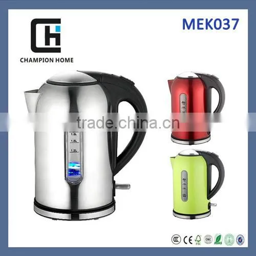 Plastic and Stainless steel Eletric Water Kettle with CE CB Certification