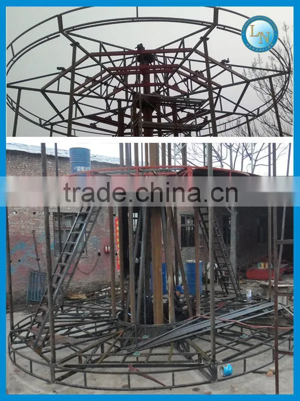 Chrismas discount! China manufacturer fiberglass theme park amusement double decker merry go round carousel rides for sale