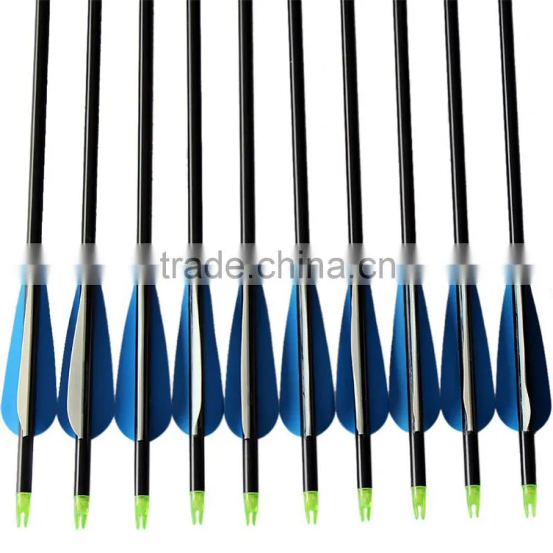 30inch black aluminum target arrows for archery