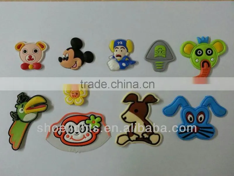 cheap soft PVC rubber shoes tongue labels