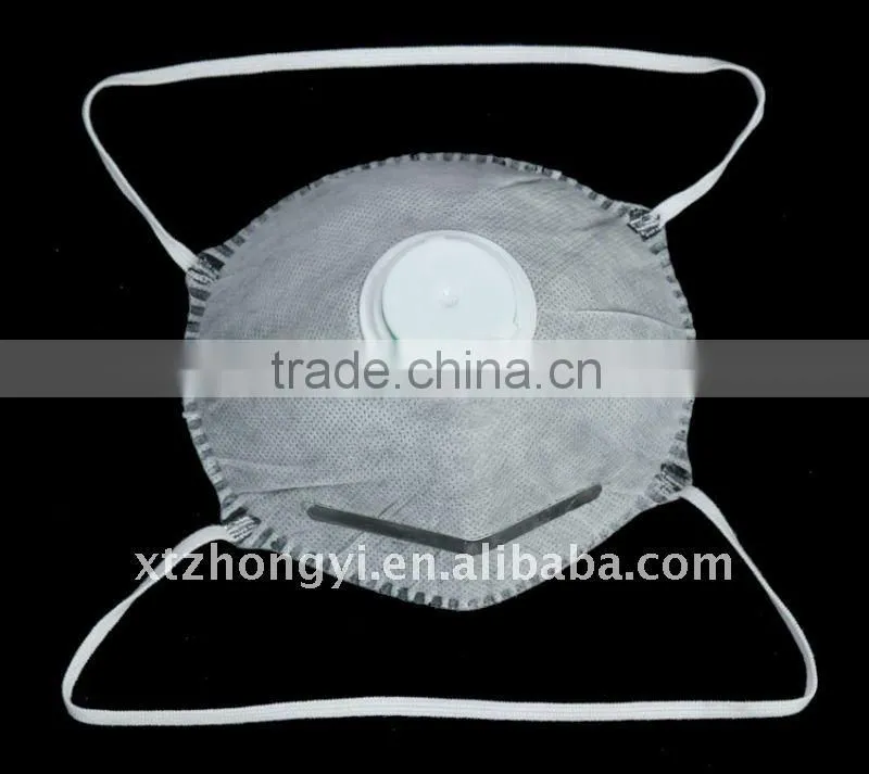 Active carton respirator with valve