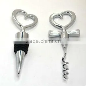 Elegant heart shaped 2 piece gifts for wine lovers