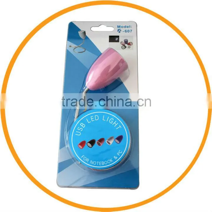 Flexible Mini USB 7 LED Lamp For PC Notebook Laptop Pink from dailyetech