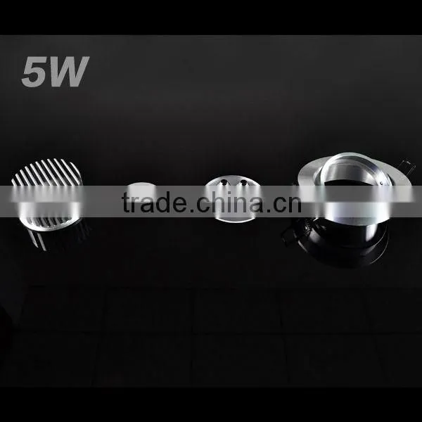 5W Aluminum LED Einbauspot quadratisch 3000K