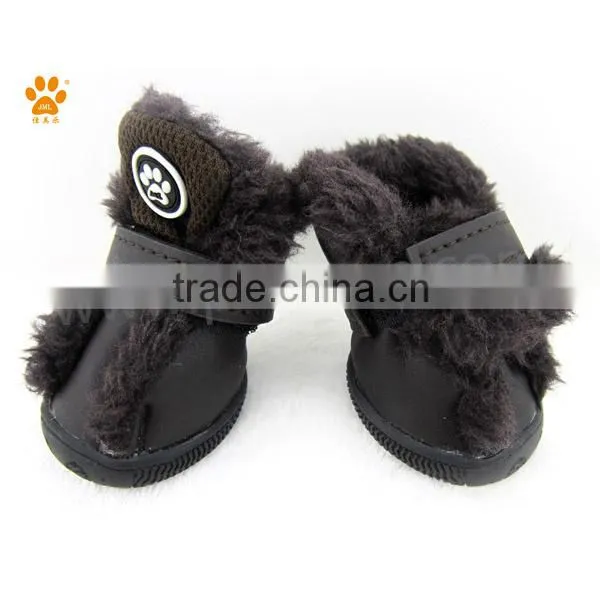 JML hot sale super warm stylish winter leather hunting boots for dog pet waterproof dog boots