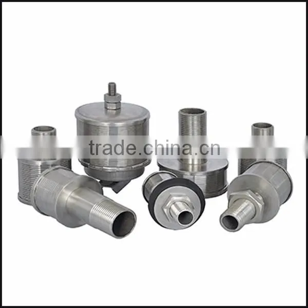 Stainless Steel Wedge Wire Strainer Nozzles Johnson Screen Water Nozzle
