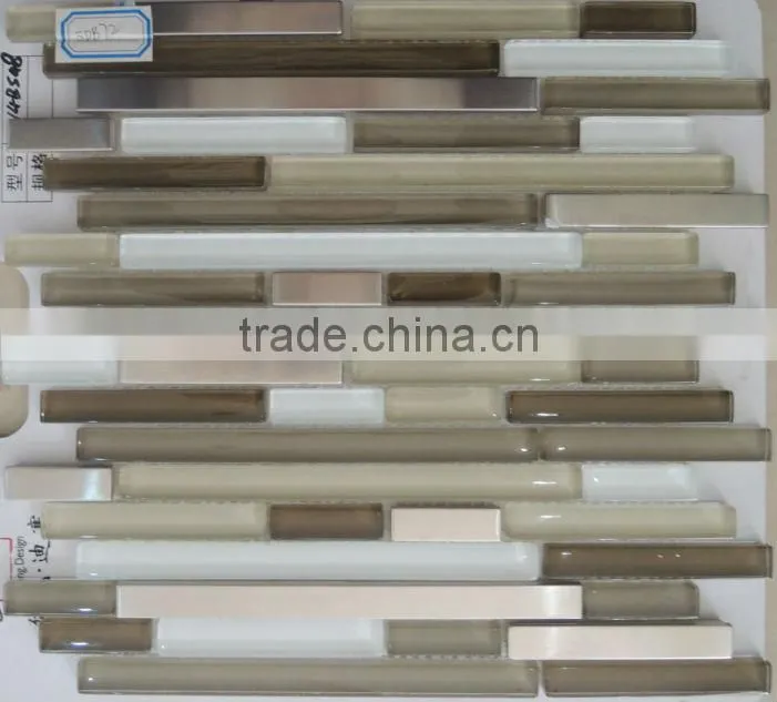 microcrystal glass mix stone mosaic tile 14BS45