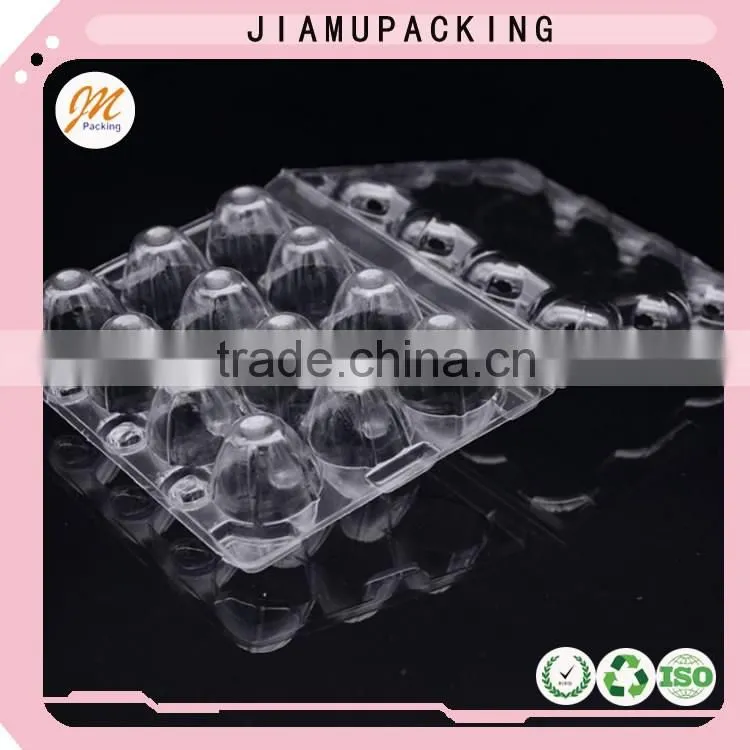 High quality clear plastic disposable quail egg blister packaging tray 12 holes