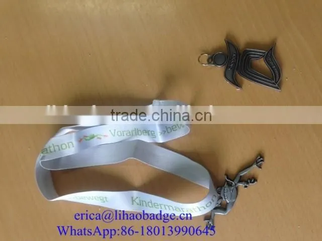 Promotional Gifts Your Own Logo Zinc Alloy Metal Key Chain with crystal